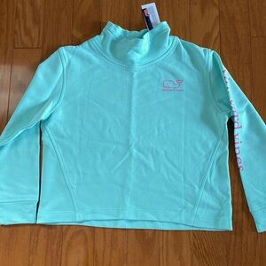 Girls Vineyard Vines Funnel neck sunwashed Sweatshirt medium 10/12